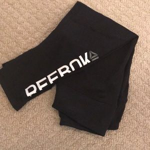 Reebok workout pants. Not full length.